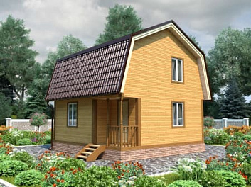 Дом Проект деревянный под усадку <span></span> "Ессей" 6 на 6